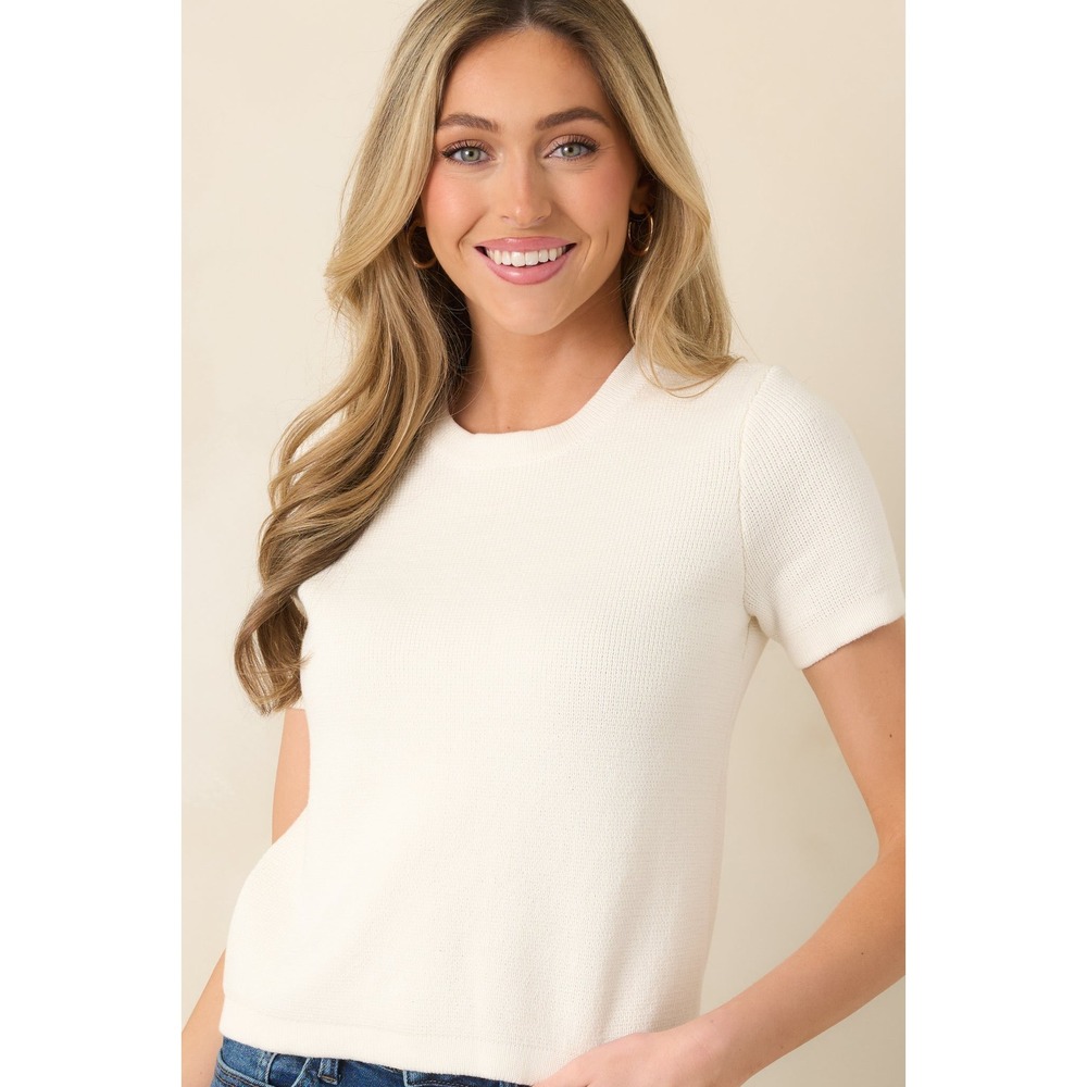 NWT Prosperina Mary Lynn Ivory Cotton Top / 100% Cotton / Size S / Lightweight - Picture 3 of 9